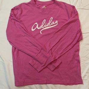 Adidas long sleeve pink tshirt used size Medium